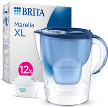 Brıta Marella Xl 12X Maxtra Pro Pure Performance Filtreli Su Arıtma Sürahisi - Mavi (3,5l)