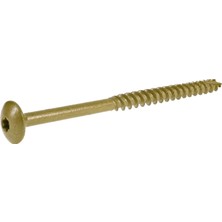 Uravas Store Power Pro 47879 Lag Vidaları, 5/16 x 6, Star Drive Inşaat Lag Vidaları, Paslanmaya Dayanıklı, Epoksi Kaplı Bronz, 5 Lb Küvet