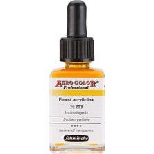 Uravas Store Schmincke Aero Color Professional Akrilik Airbrush Mürekkebi 28 ml 203 Indian Yellow