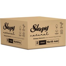 Uravas Store Sleepy Natural Ultra Hassas Hijyenik Ped Uzun 16X18 (288 Adet)