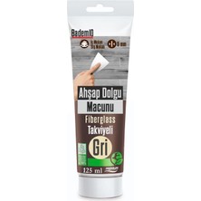 Uravas Store Ahşap Parke Tamir Macunu Gri Mobilya Masa Dolgu Çatlak Çizik Giderici 125 ml Kullanım Hazır