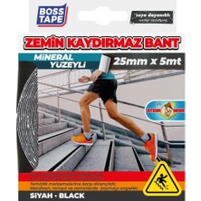 Uravas Store Boss Kaymaz Yüzey Merdiven Kaydirmaz Bant, 25 mm x 5 M, Siyah