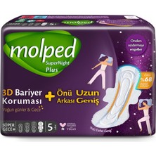 Uravas Store Molped S.night Önü Uzun Gece Plus Ped 5'li