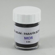 Uravas Store Mor Renk Jel Mum ve Parafin Toz Boyası 5 gr