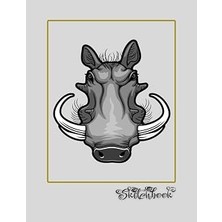 Uravas Store Sketchbook: African Wildlife Sketch, Large 8.5" x 11", 110 Pages, Perfect For Everyone, Crayons, Pencils, Drawing And Sketching