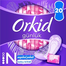 Uravas Store Orkid Günlük Ped Normal Taşınabilir Paket 20 Adet Ped