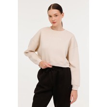 Lotto W-Leblanc C Neck Swt 4pr Bej Kadın Sweatshirt