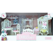 Uravas Store Mega Oyuncak Bay Dreamy Mi?ni? Tavşan Büyük Yatak Odası Oyun Set