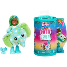 Uravas Store Barbie HKR13 | Cutie Reveal Chelsea Jungle Series - Elephant