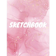 Uravas Store Pink Sketchbook For Girls & Women | 8.5 x 11, 100 Pages | For Drawing, Sketching, Painting & Crayon Coloring