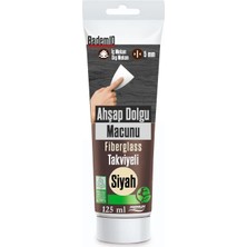Uravas Store Ahşap Parke Tamir Macunu Siyah Renk Mobilya Masa Dolgu Çatlak Çizik Giderici 125 ml Kullanıma Hazır