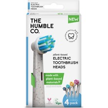 Uravas Store The Humble Co. Elektrikli Fırça Yedek Başlığı, Bitkisel Bazlı, Yumuşak Bitki Bazlı Malzemeden Elektrikli Diş Fırçası Yedek Başlık 4 Adet