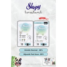 Uravas Store Sleepy Günlük Ped Normal 40'lı ve Hijyenik Uzun 20'li Bio Natural ve Rosie