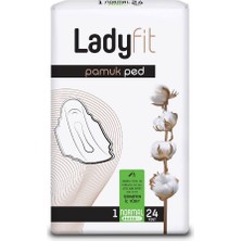 Uravas Store Ladyfit Pamuk 24'lü Normal Vegan Ped