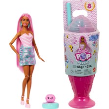 Uravas Store Barbie Pop Reveal Serisi Bebek ve Aksesuar Seti, Atıştırmalık Serisi, Lolipop Düşkünü Şeker Kız ve Evcil Hayvanı, Renk Değişimi Dahil 8 Sürpriz, JFY62