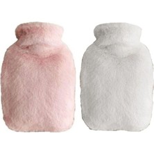 Uravas Store Sıcak Su Torbası 2 Adet,yan Cepli Peluş Termofor 27X17X2CM 750ML