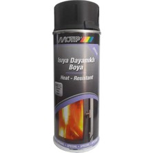 Uravas Store Motip Isıya Dayanıklı Mat Siyah Sprey Boya 400 ml