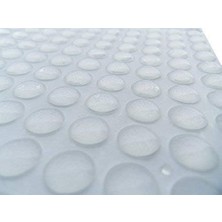 Uravas Store Dgq Şeffaf Yumuşak Kapanan Çekmece Dolap Kapı Tamponları - 8 mm x 1,5 mm Ses Sönümleyici Yapışkan Şeffaf Kauçuk Pedler Ayaklar - Yarı Küre Şekil - 100 Adet