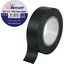 Uravas Store Mercure Elektrikçi Bandı Siyah Izole Elektirik Bant Bandı Pvc 9 Metre