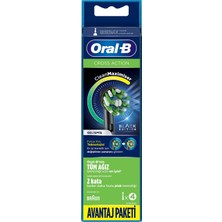 Uravas Store Oral-B Şarjlı Diş Fırçası Yedek Başlığı Cross Action X-Filament 4 Adet Ürün