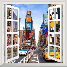 Uravas Store Pencere Poster Duvar Kağıdı Newyork Times Yapışkanlı Sticker