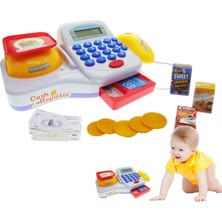 Uravas Store Yazarkasa Oyuncak | Çocuklar Için Para Oyna Mağazası,mikrofon Hoparlörlü Stem Oyuncak ve Çocuklar Için Para Oynama Bakkal Süpermarket Playset Lovoice