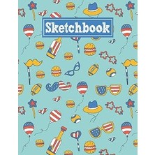 Uravas Store Sketchbook: 8.5 x 11 Notebook For Creative Drawing And Sketching Activities With Usa Themed Cover Design