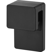 Uravas Store Yamazaki 1494 Tower Yapışkanlı Kanca Diş Fırçası ve Diş Macunu Tutucu, Siyah, Abs Reçine/silikon/polikarbonat/pet/poliüretan, Minimalist, 2,7 x 4 x 6 cm