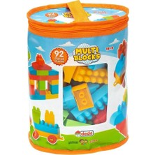 Uravas Store Dede Multi Blocks 92 Parça Eğitici Bloklar, Plastik, Çok Renkli, +1 Yaş Için