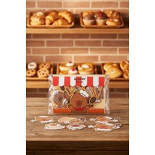 Uravas Store Miniso Lisanslı Pişirme Serisi Mimibara Temalı Sticker Seti Renkli Süsleme Çıkartmaları, 2025066810101