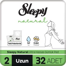 Uravas Store Sleepy Natural Ultra Hassas Günlük Ped Uzun 32 Adet Ped