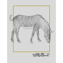 Uravas Store Sketchbook: African Wildlife Sketch, Large 8.5" x 11", 110 Pages, Perfect For Everyone, Crayons, Pencils, Drawing And Sketching