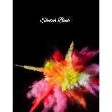 Uravas Store Sketch Book: A Multicolor Smoke Splash Cover Design. Perfect For Sketching, Writing, Painting, Drawing Or Doodling. Super Value 110 Pages, Large Size 8.5"X11" With Lots Of Space For You To Create