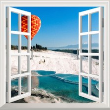 Uravas Store Pencere Poster Duvar Kağıdı Pamukkale Yapışkanlı Sticker