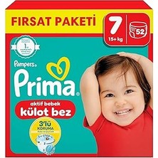 Uravas Store Prima Külot Bebek Bezi 7 Beden 52 Adet Fırsat Paketi