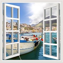 Uravas Store Pencere Poster Duvar Kağıdı Kasaba Yapışkanlı Sticker