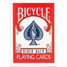 Uravas Store Bicycle 807 Klasik Kutu Rider Back Standard Endeks, 1 Deste, Mavi Veya Kırmızı