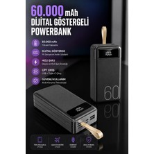 Shopwave Powerbank 60.000 Mah Hızlı Şarj 4 Çıkışlı Uzun Şarj Süreli Dijital Göstergeli