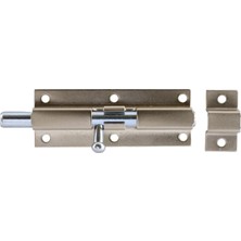 Uravas Store BADEM10 Küçük Mavzer Sürgü Sürgülü Sürgüsü Kilit Saten 25X70 mm Kapı Pencere Emniyet Kilidi Metal