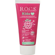 Uravas Store R.o.c.s. Kids 3-7 Yaş Ahududu Smoothie Tadında Florürsüz Diş Macunu 45G