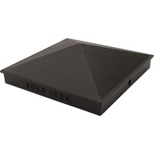 Uravas Store Nuvo Iron PCP03 Piramit Direk Kapağı, 5 1/2 "x 5 1/2", Siyah