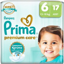 Uravas Store Prima Bebek Bezi Premium Care 6 Numara 17 Adet