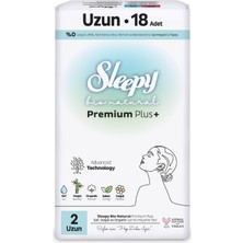 Uravas Store Sleepy Bio Natural Premium Plus Hijyenik Ped Uzun 18 Adet