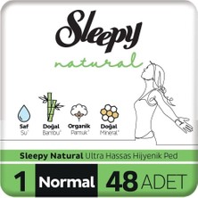 Uravas Store Sleepy Natural Ultra Hassas Hijyenik Ped Normal 48 Adet Ped
