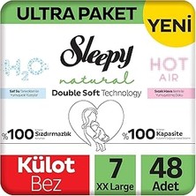 Uravas Store Sleepy Natural Double Soft Ultra Paket Külot Bez 7 Numara Xxlarge 48 Adet