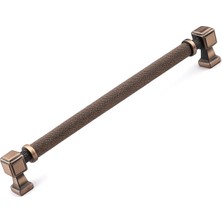 Uravas Store Talas 320 mm Tırtıklı Soft Antik Metal Kulp Kapak Kulpu Dayanıklı Kulpları Mobilya Çekmece Dolap