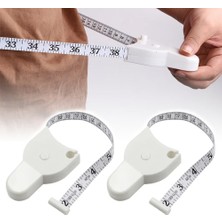 Uravas Store Güncelçarşı 2 Adet Pratik Vücut Ölçüm Bandı, Çevresel Ölçüm, Fitness Ölçüm Mezurası, Kol, Bacak, Bilek, Bel, Kalça, Göğüs Çevresini Ölçmek Için (150 Cm)