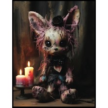Uravas Store Gothic Pastel Stuffed Bunny Voodoo Doll, Design 4 (Sketchbook): Embrace The Dark Whimsy And Unleash Your Creativity