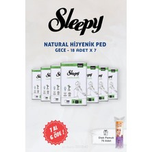 Uravas Store 7 Al 6 Öde Sleepy Natural Ultra Hassas Hijyenik Ped Gece 18 Li ve Disk Pamuk 70 Li