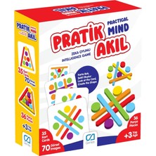 Uravas Store Ca Games Pratik Akıl 3+ Yaş Çocuklar Için 36 Parça 70 Görselli Eğitici Şekil Oluşturmalı Zeka Oyunu, SM-CA-OYUN-PRATIKAKIL-5268